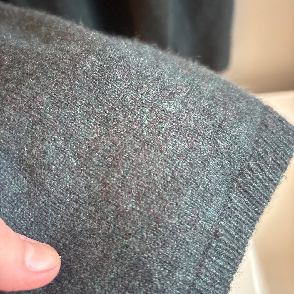 Naadam XL 100% cashmere signature hoodie joggers deep blue gray matching set - Picture 9 of 9